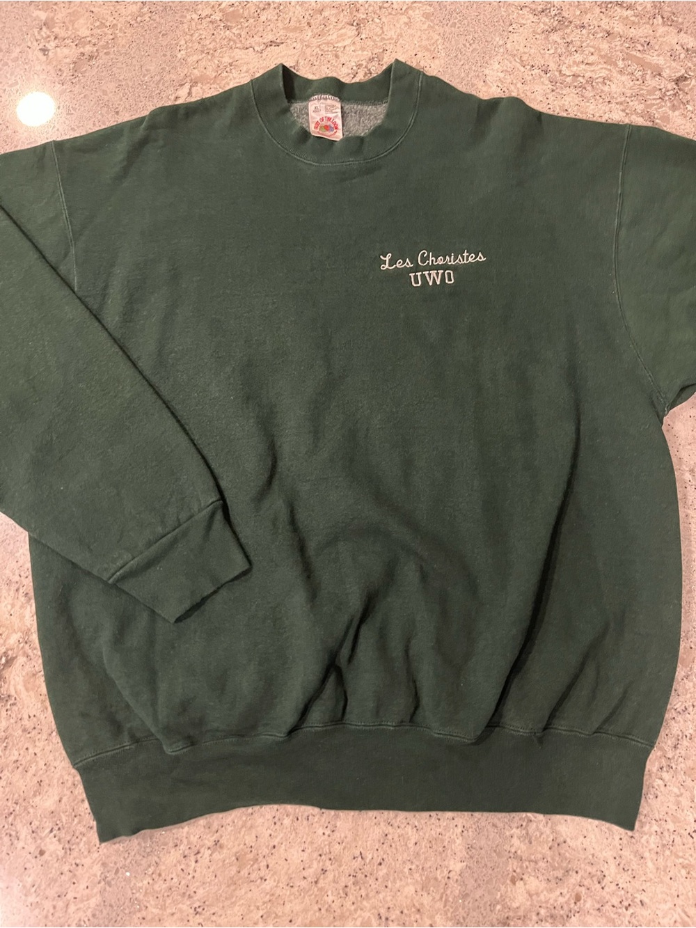 Vintage 90s Heavyweight Green UWO Crewneck